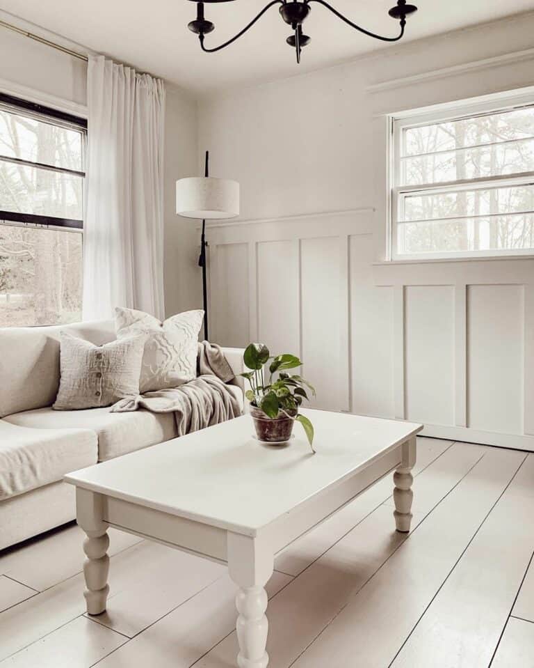 Neutral Lounge with Black Accents