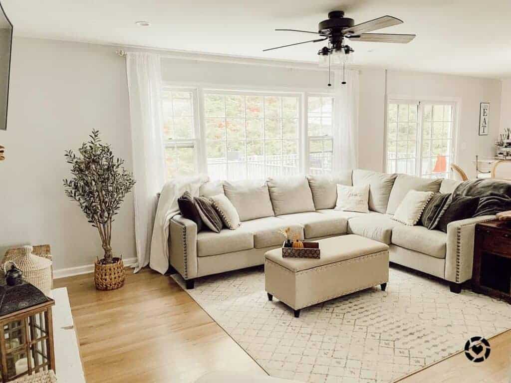 Neutral Sectional Living Room Ideas