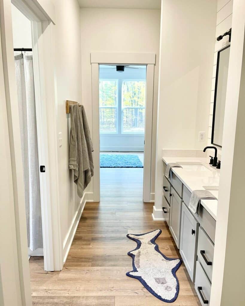 Neutral White Bathroom Design