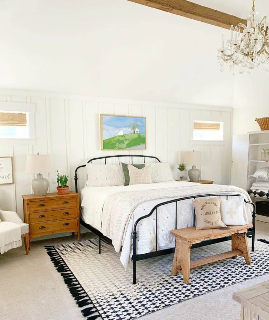 Nightstand Ideas for a Neutral Vintage Bedroom