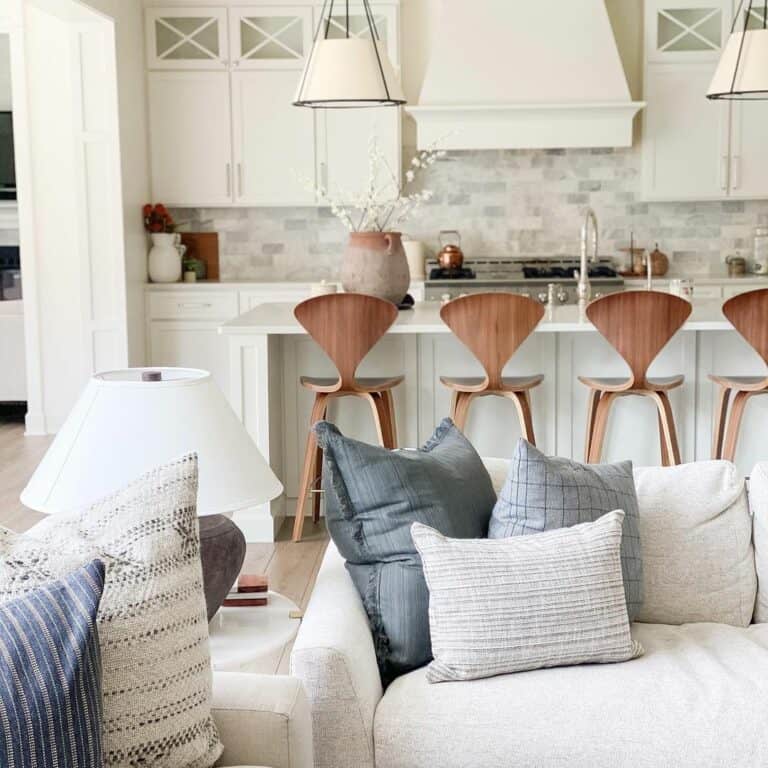 Open-Concept Kitchen with Tile Backsplash - Soul & Lane