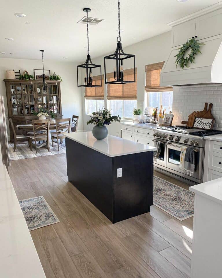 Open and Airy Kitchen With a Touch of Modern Charm
