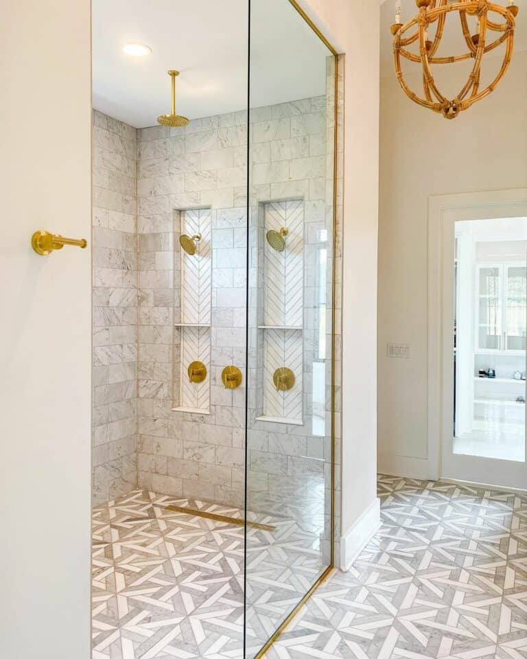 Opulent Open-concept Modern Shower Ideas