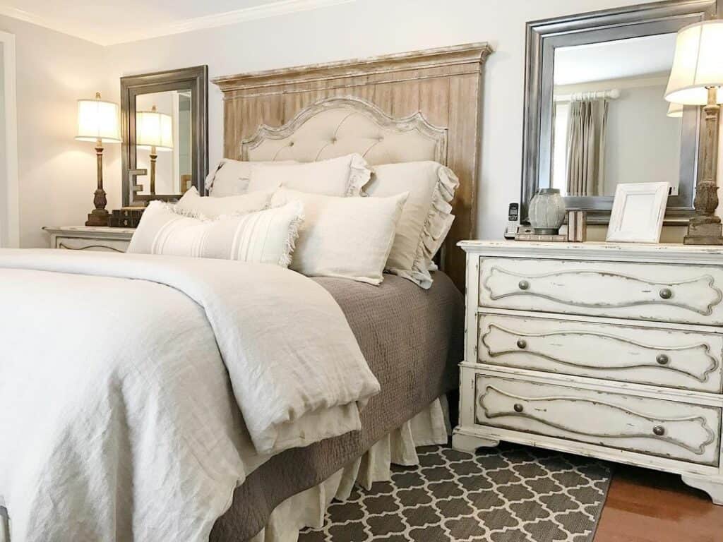 Extra wide white nightstand deals