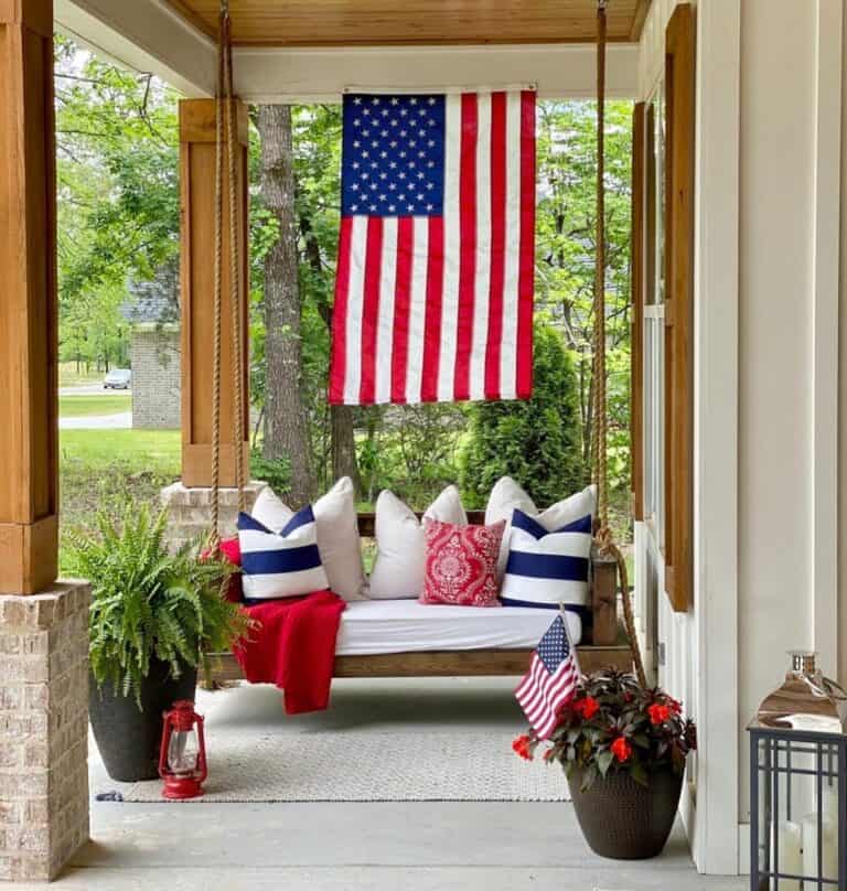 Patriotic Summer Porch Style