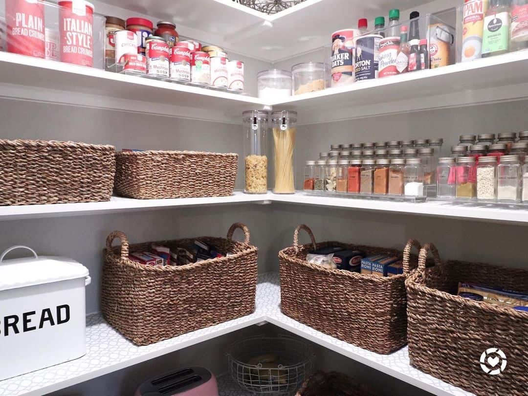 Patterned Shelves Showcase Corner Pantry Ideas Soul & Lane