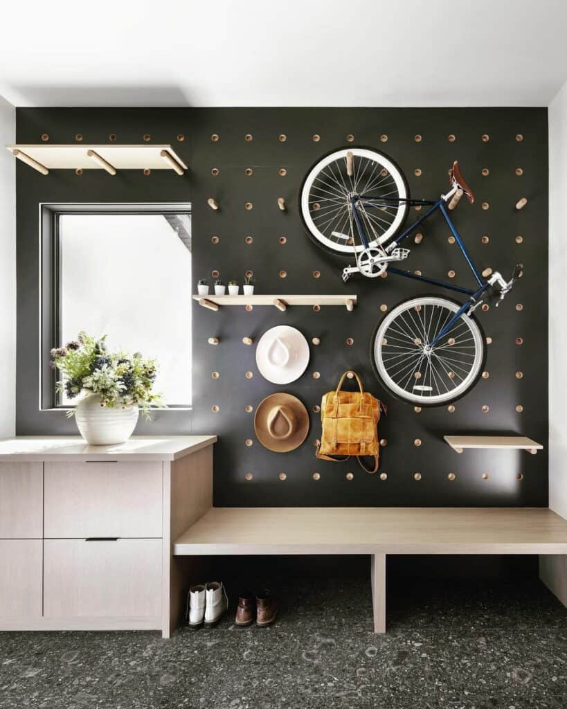 Pegboard Mudroom Ideas