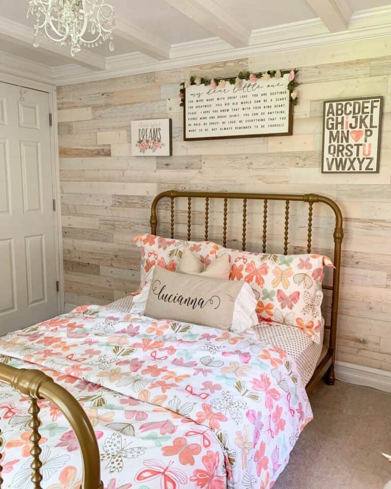 Pink Butterfly Toddler Girl Bedroom