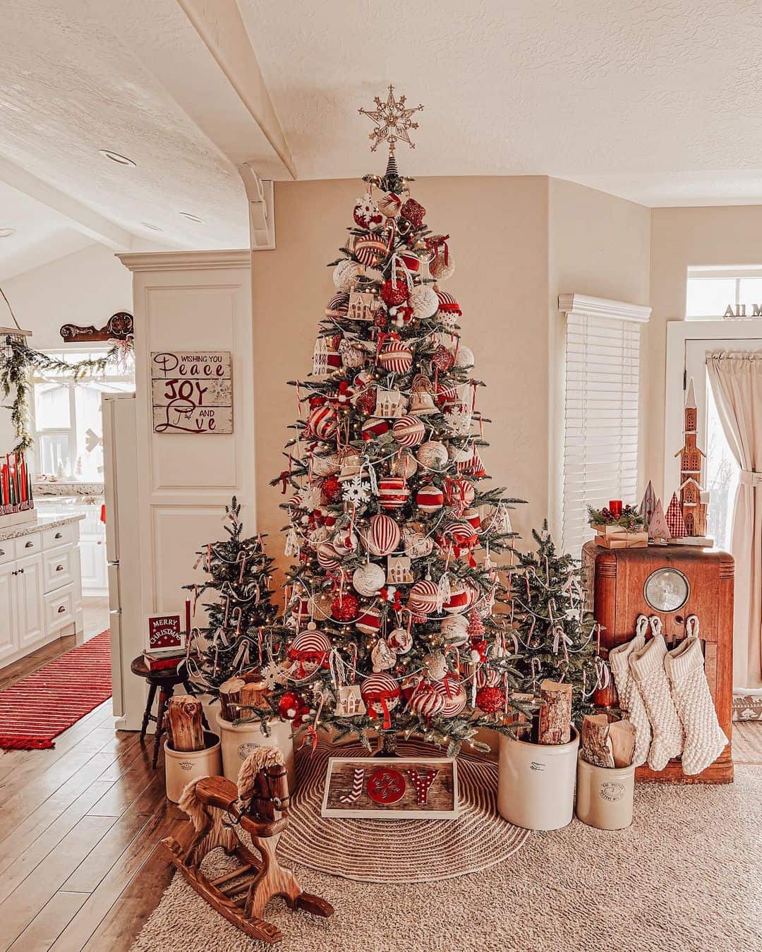 Red Striped Christmas Tree Ornaments Soul & Lane