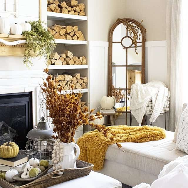 Rustic Corner With Stacked Firewood