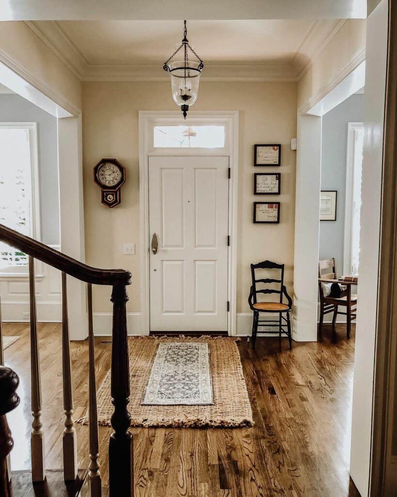 Rustic Entryway With Vintage Deécor