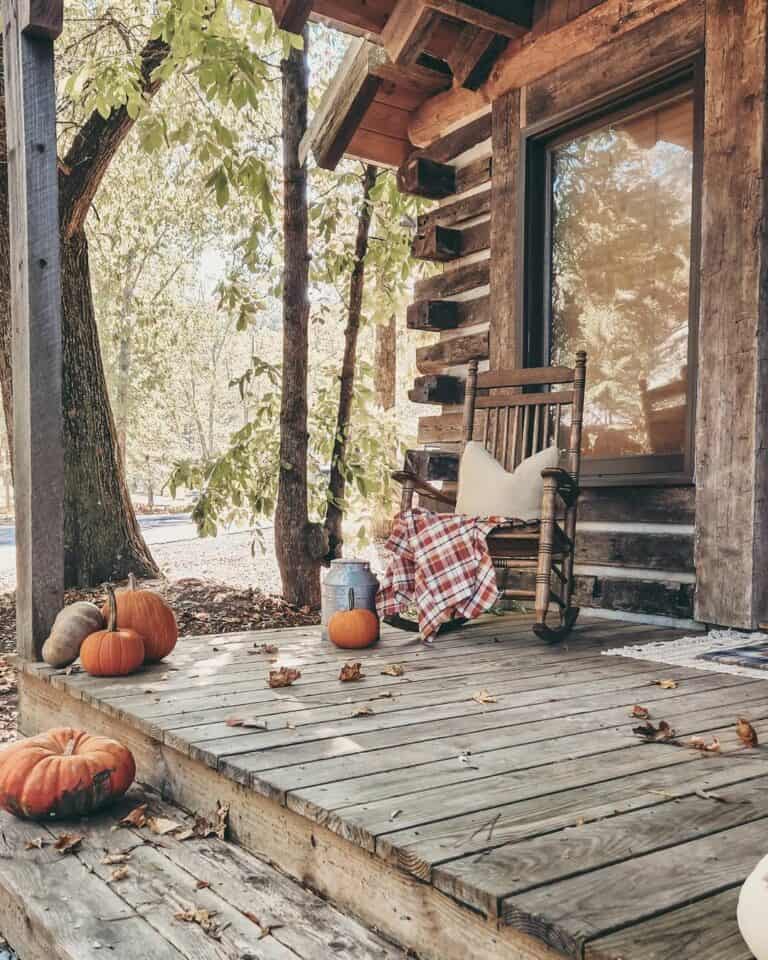 Rustic Outdoor Cabin Area