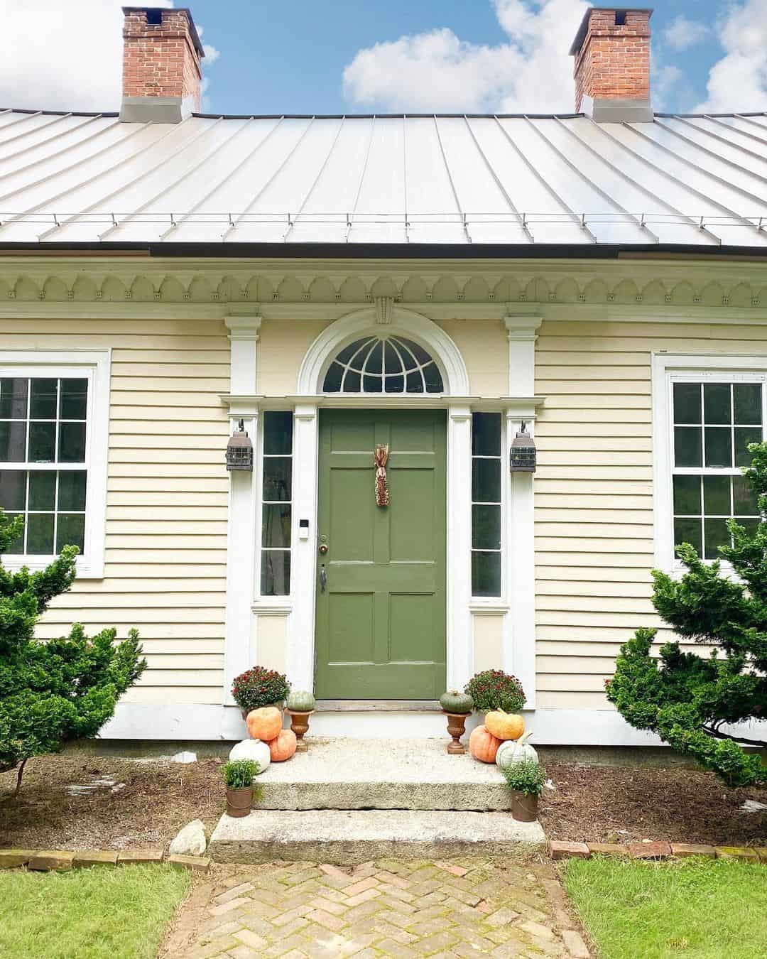Sage modern farmhouse door with sidelights soul lane