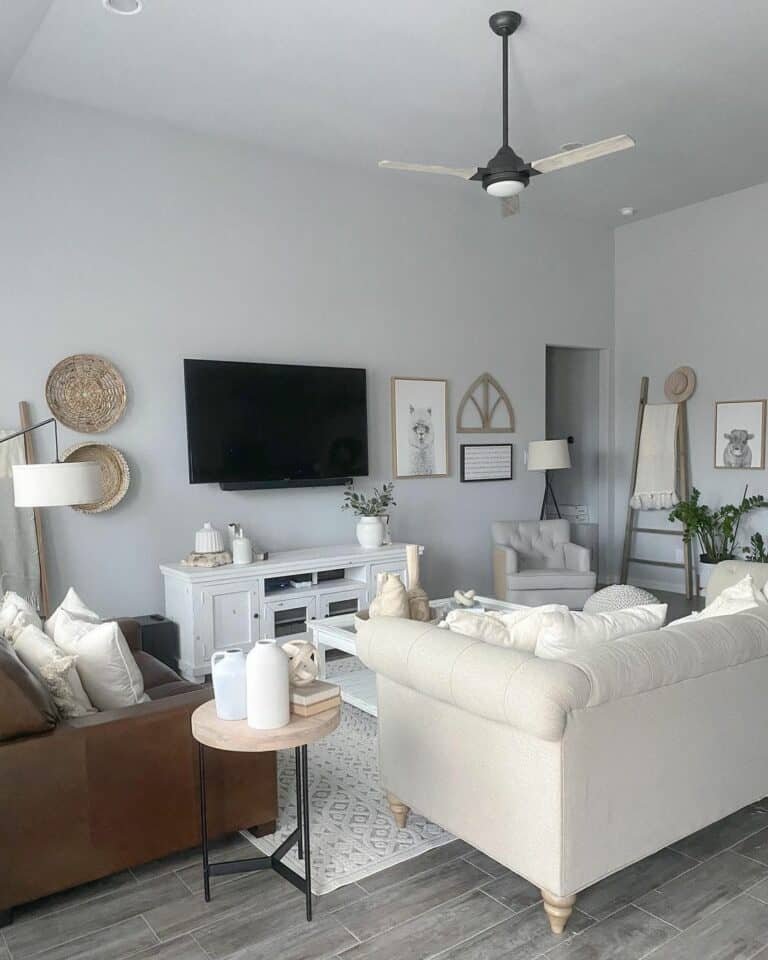 Serene Living Room Decorated With Style