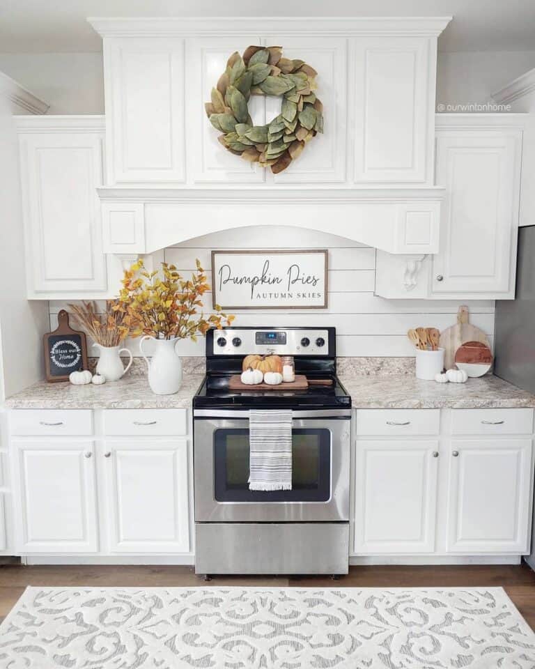 Shiplap Backsplash for Farmhouse Kitchen