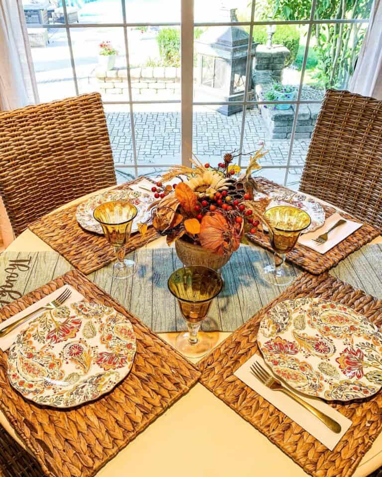Simple Fall Everyday Table Setting Ideas