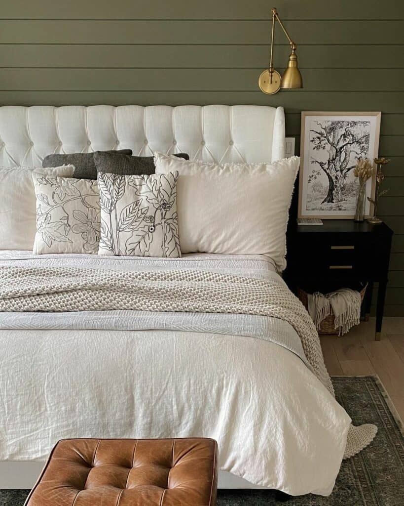 Small Bedroom With Shiplap Paneling