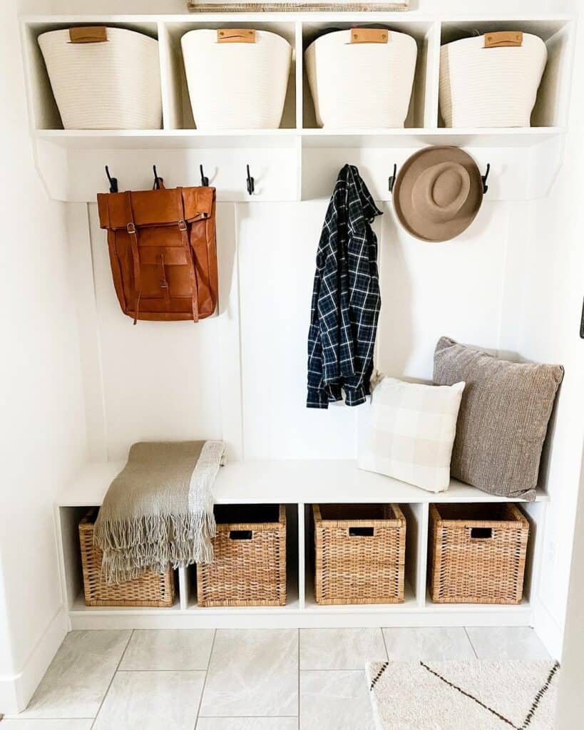 Small White Mudroom Ideas