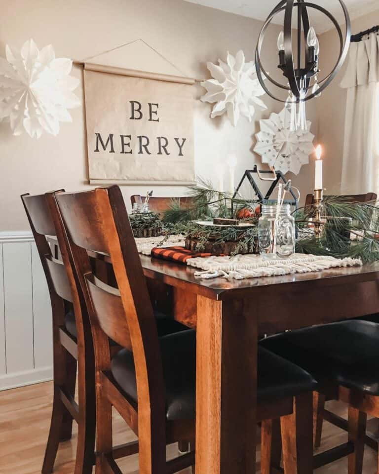 Snowflake Dining Room Wall Decorations