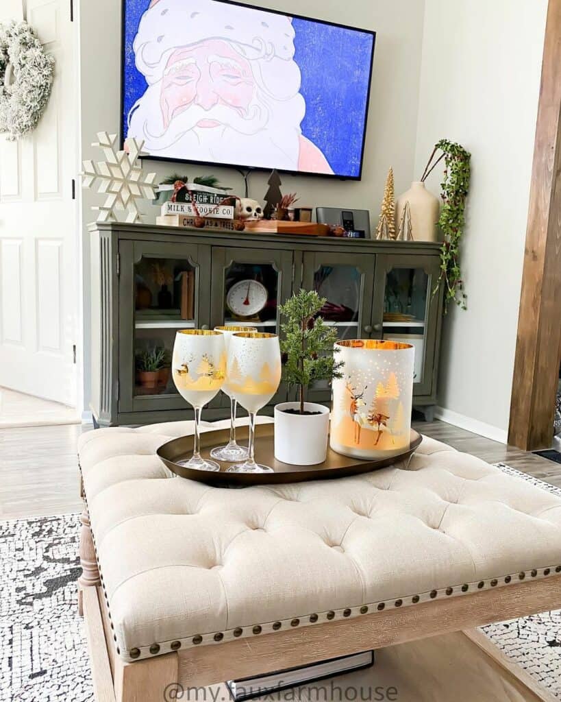 Snowflake Entertainment Center Decorations Soul & Lane