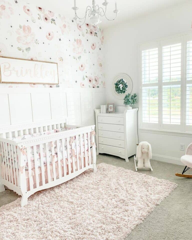 Soft Floral Nursery for a Girl