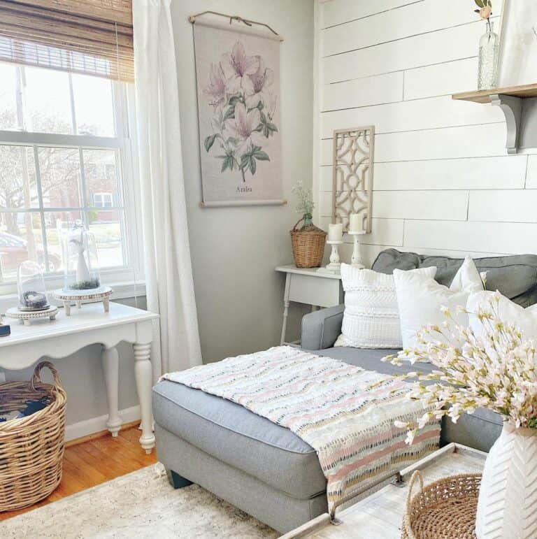 Spring Living Room Corner Décor