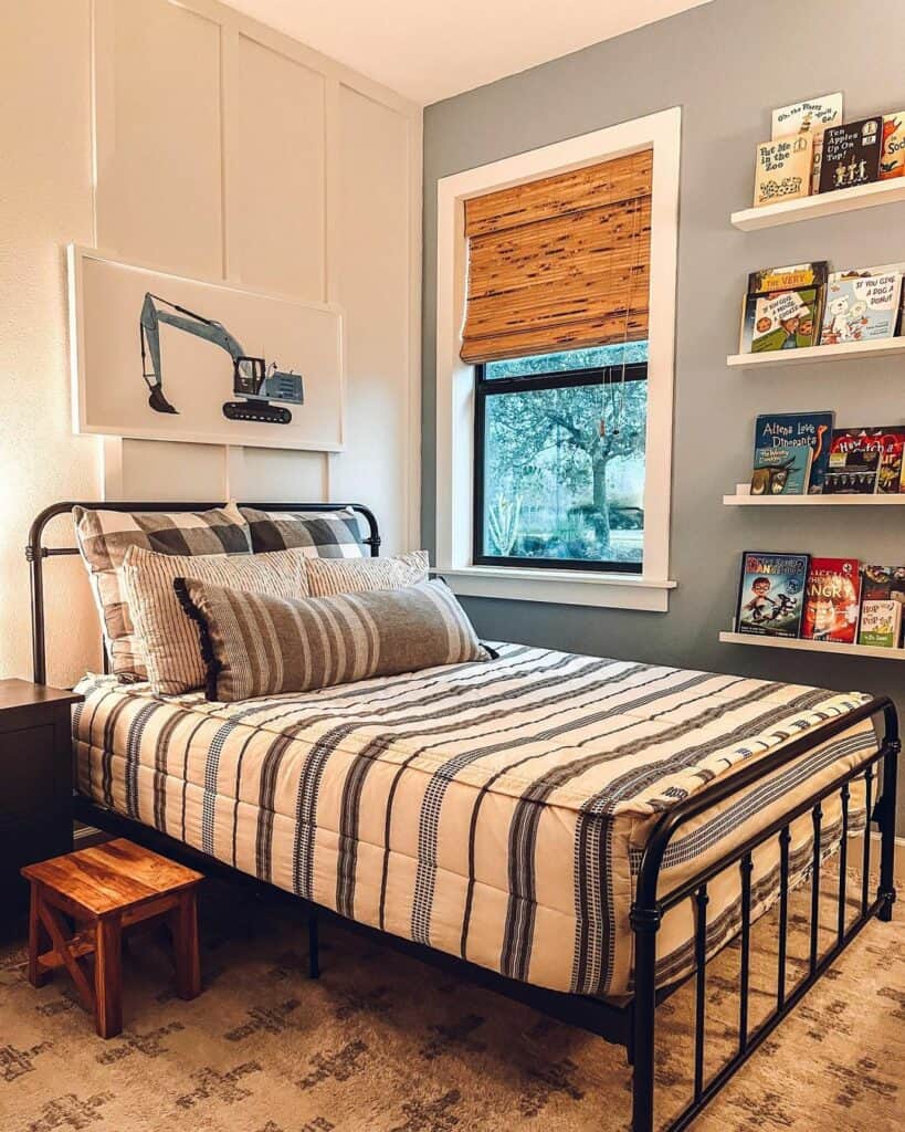Striped Bedding for Little Boy Room Ideas