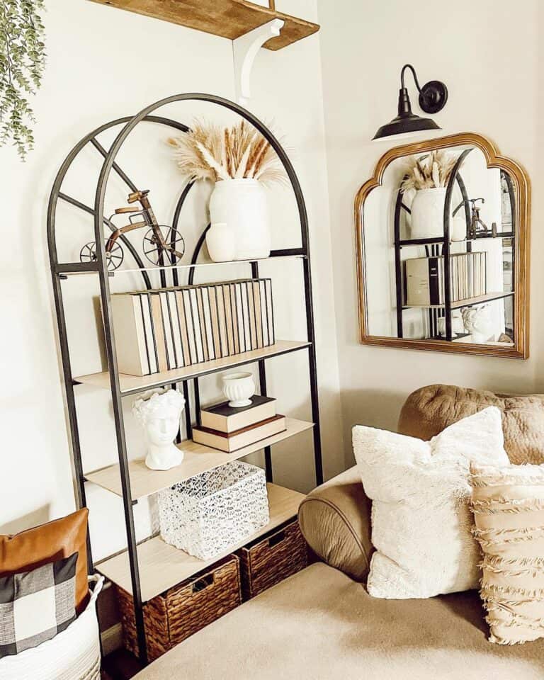 Styling Ideas for a Minimalist Farmhouse Bookshelf