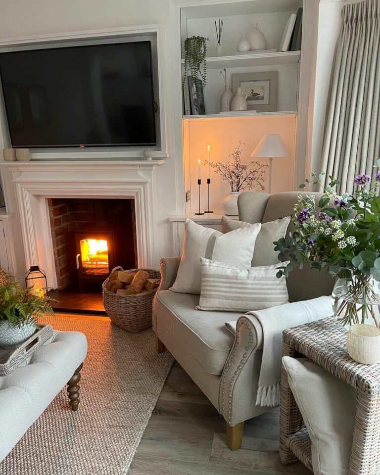 TV Over Fireplace Ideas for a Cozy Living Room