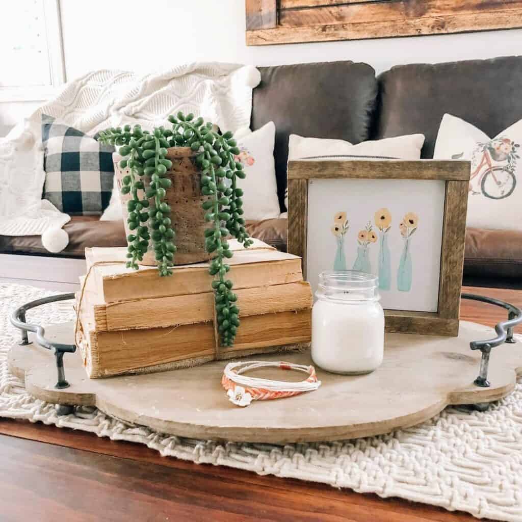 Tray of Coffee Table Décor