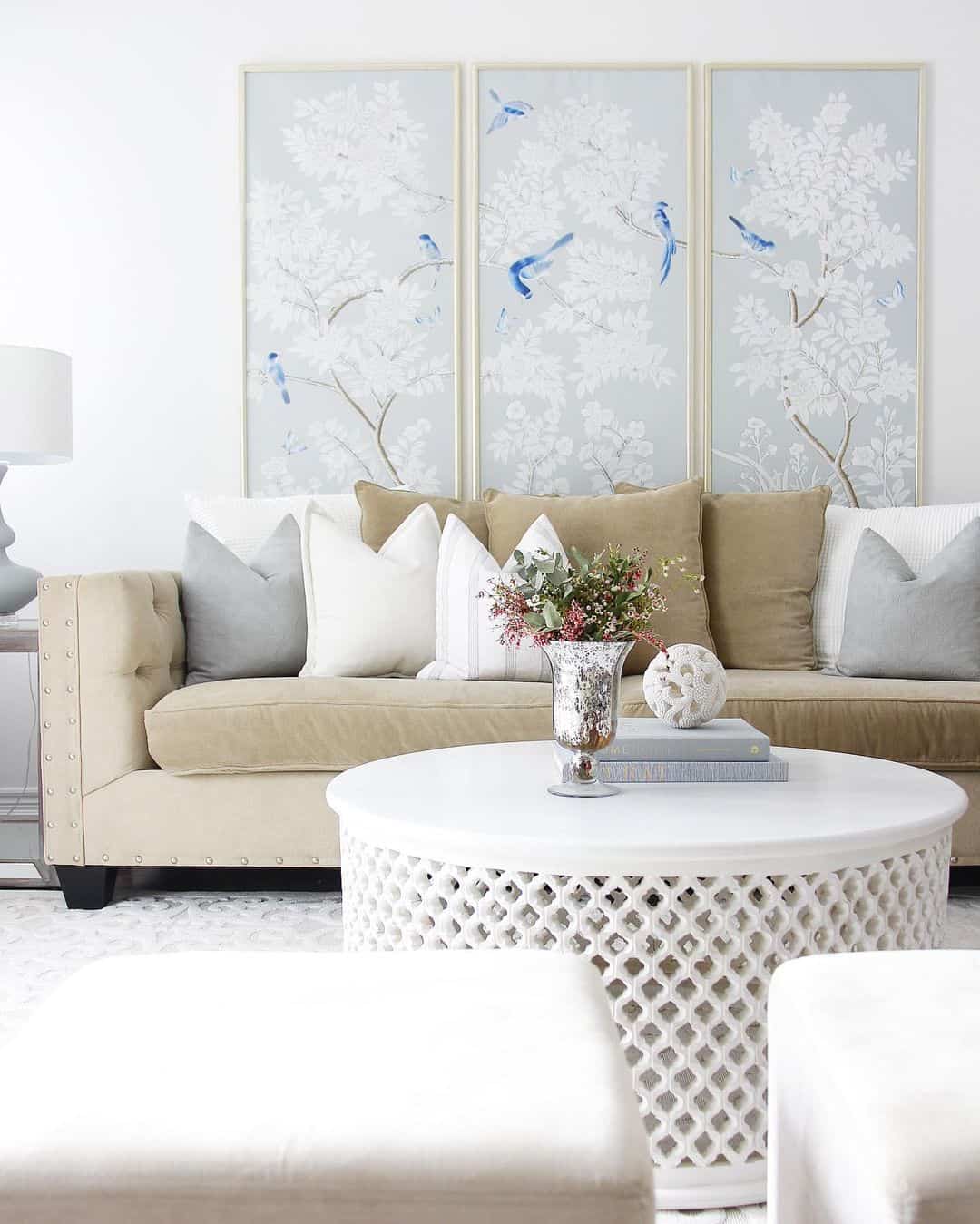 Triptych Wall Art in Modern Lounge - Soul & Lane