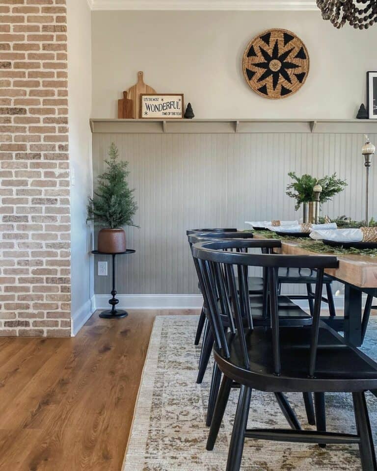 Using Gray Shiplap as an Accent Wall in Your Dining Room