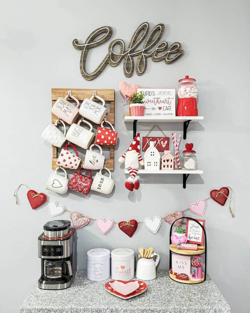Valentine's Day Coffee Bar Ideas for Small Spaces