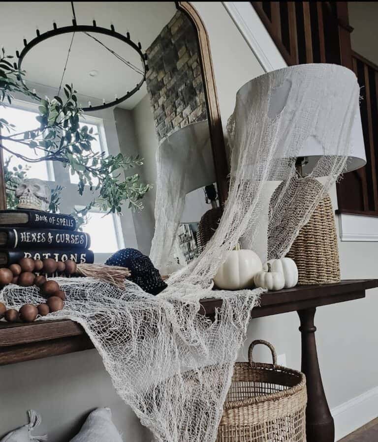 Vintage Halloween Entryway
