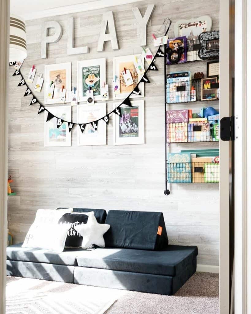 Wall-mounted Organization Ideas for a Playroom