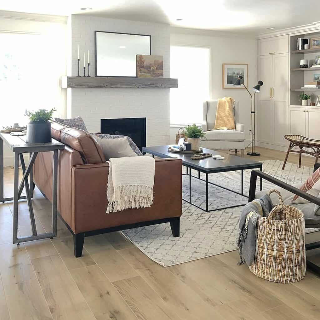 Warm Wood Flooring for Living Room