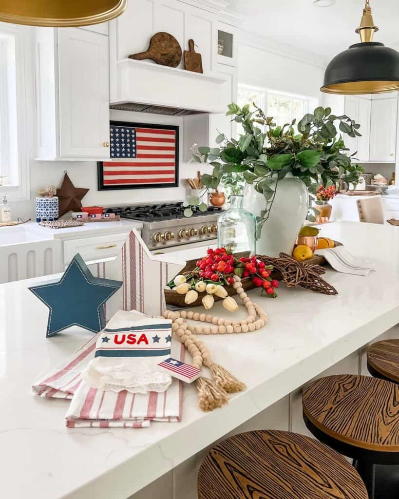 White Countertop for White Kitchen