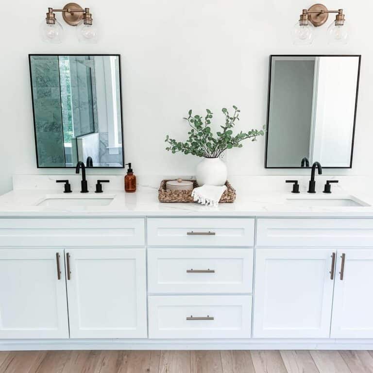 White Full Overlay Bathroom Cabinet Vanity - Soul & Lane