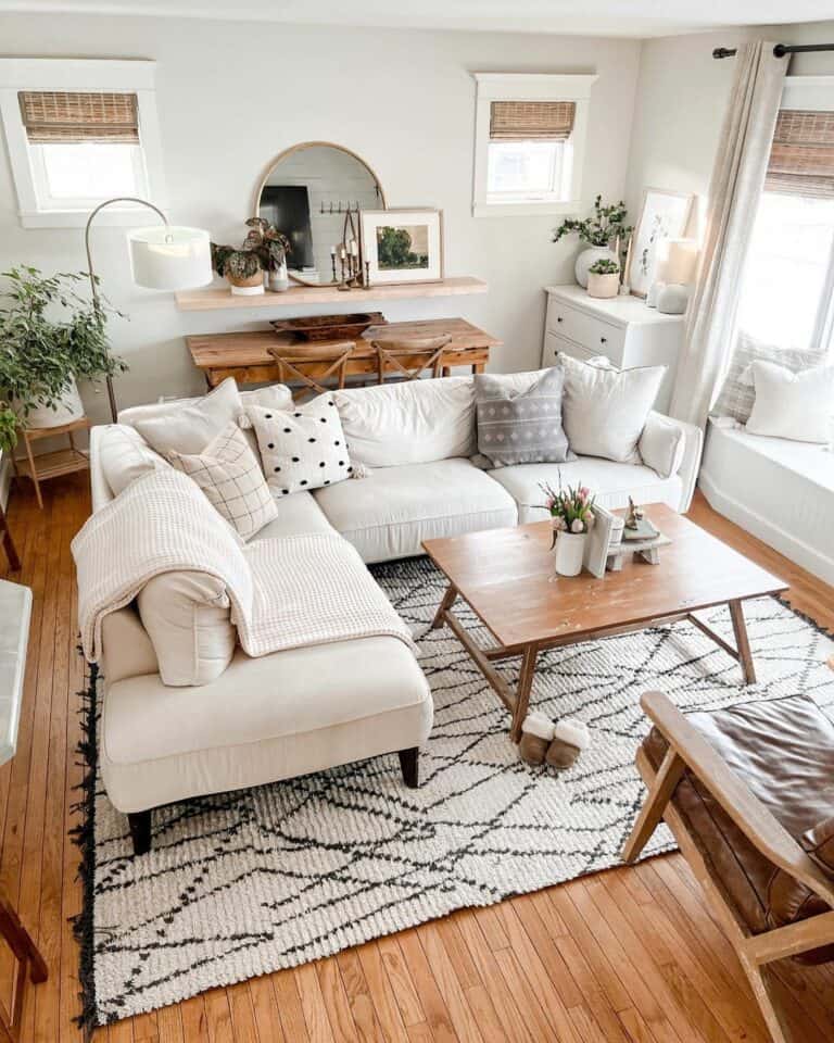 White Sectional Ideas for a Bright, Neutral Living Room Soul & Lane