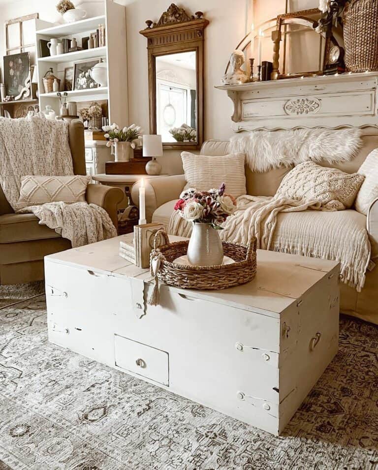 White Trunk Coffee Table