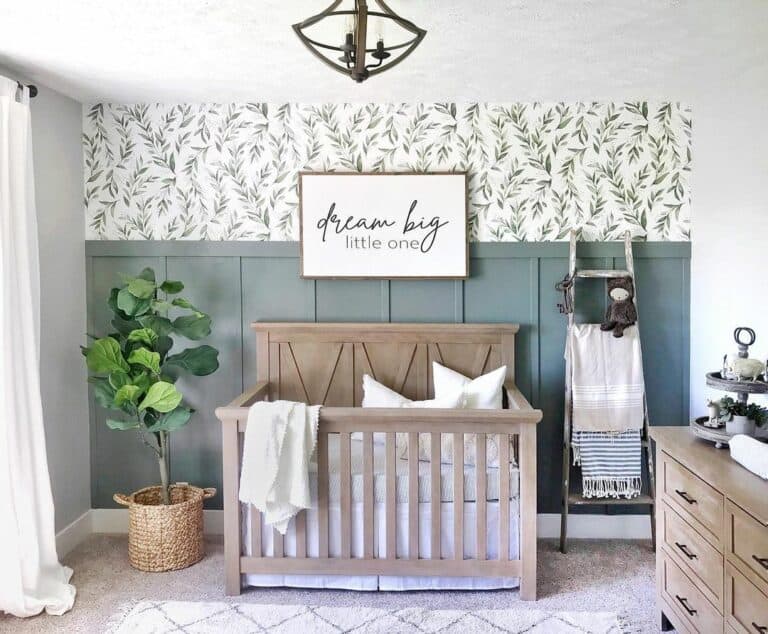 Wooden Furniture in Carpeted Nursery