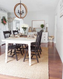 Woven Jute Rug for Dining Room