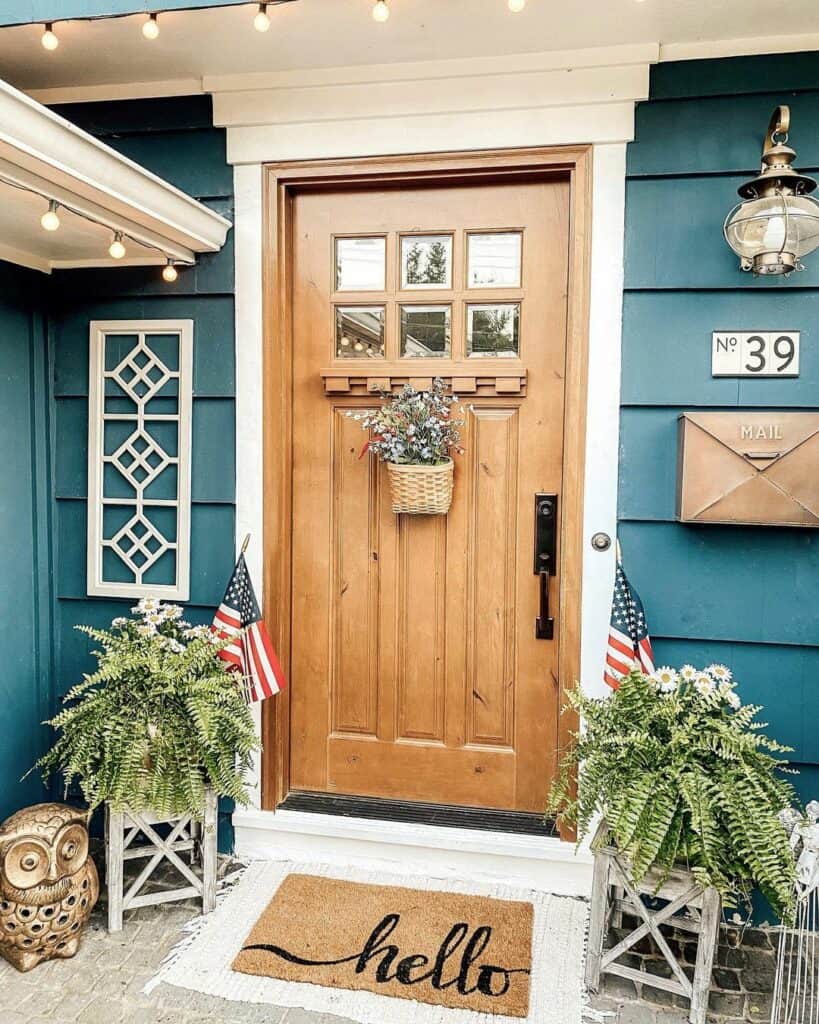 4th of July Entrance Front Door Décor Ideas