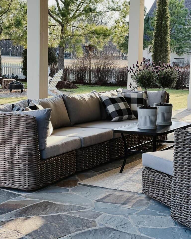 Back Porch With Neutral Style