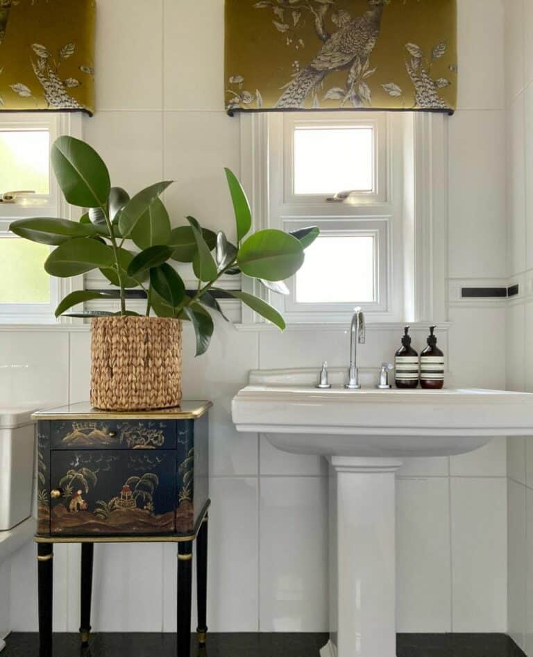 Bathroom With Vintage Accents