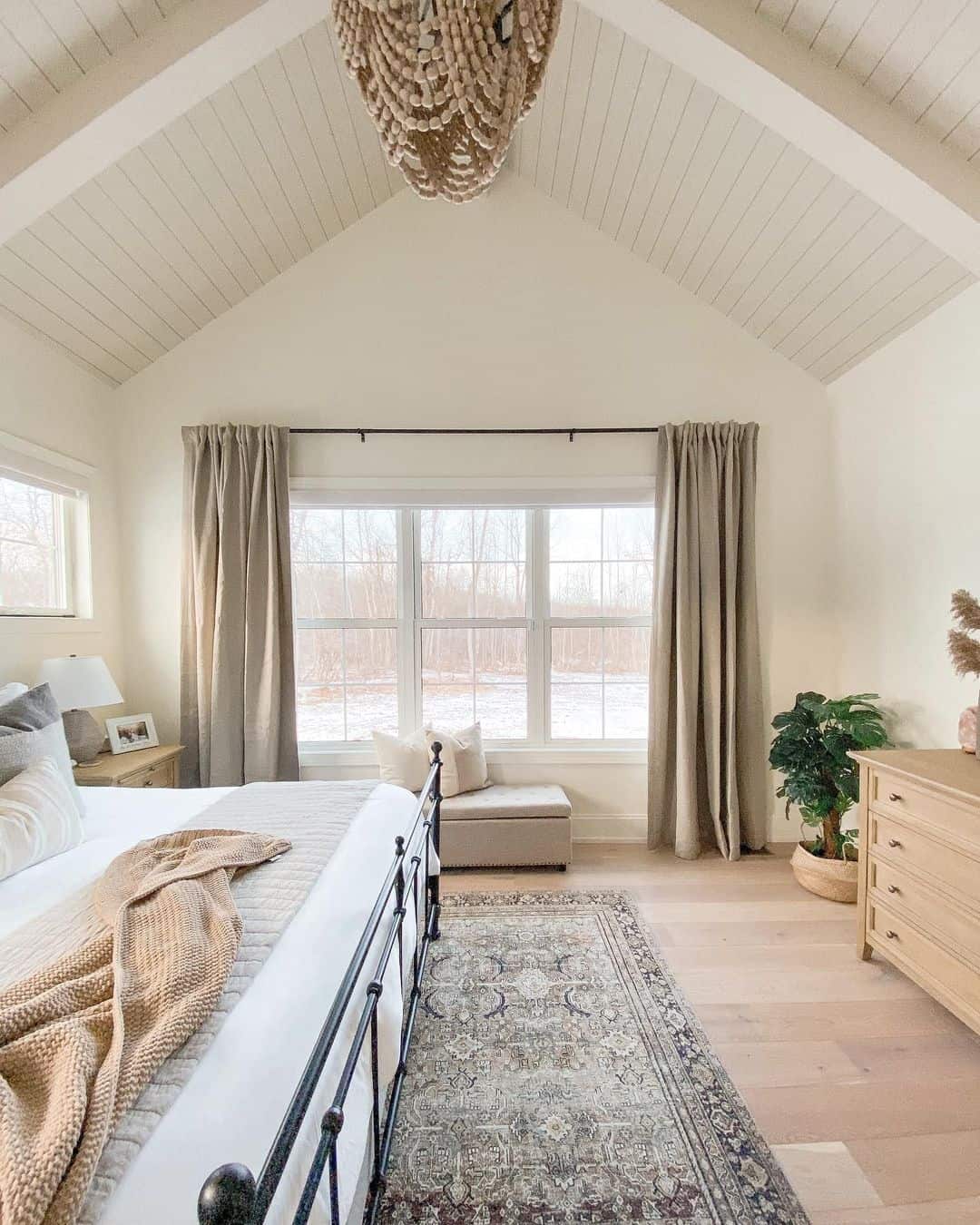 Shiplap Vaulted Bedroom Ceiling Shelly Lighting