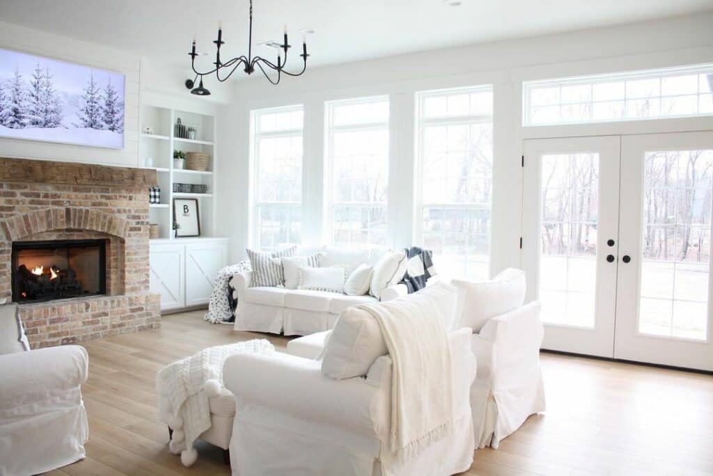 Black Low Ceiling Living Room Chandelier