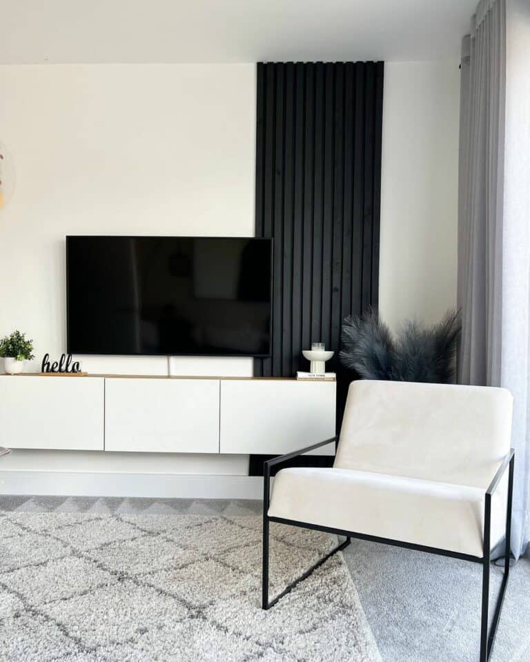 Black and White Living Room Décor