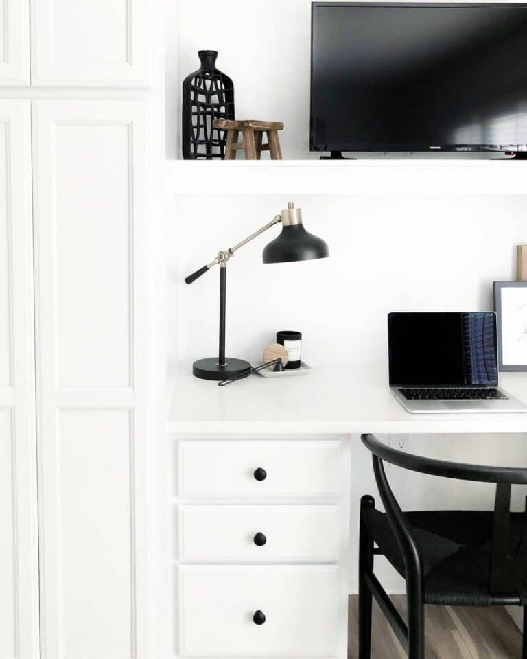 Black and White Office Cabinet Ideas