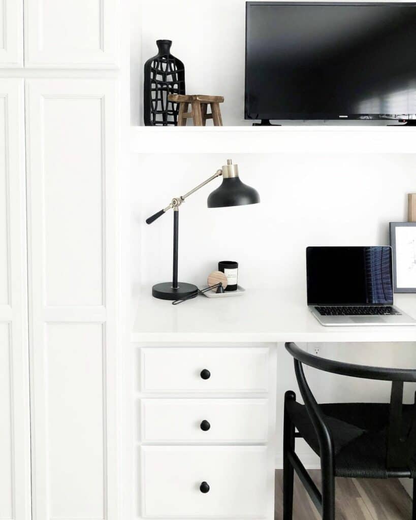 Black and White Office Cabinet Ideas
